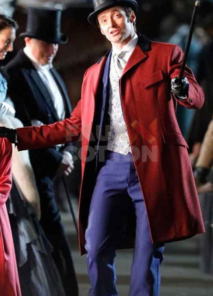 The Greatest Showman Hugh Jackman Red Coat